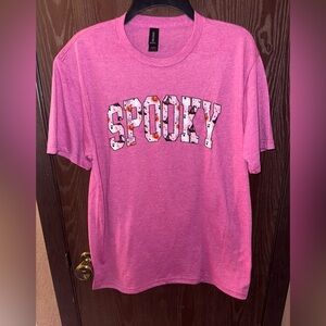 Pink Spooky Graphic T-shirt